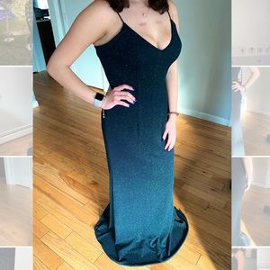 Pine Green Size 10 Alyce Prom Dress